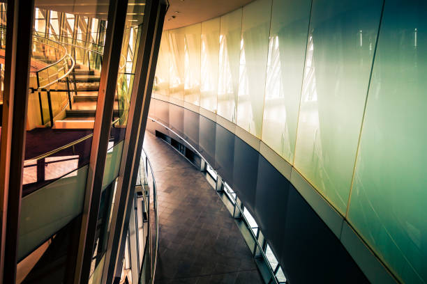 istock Abstract Futuristic Modern Interior Architecture in the City 1187108695