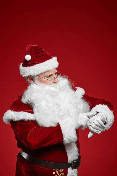 istock Santa Claus checking the time 1187109981