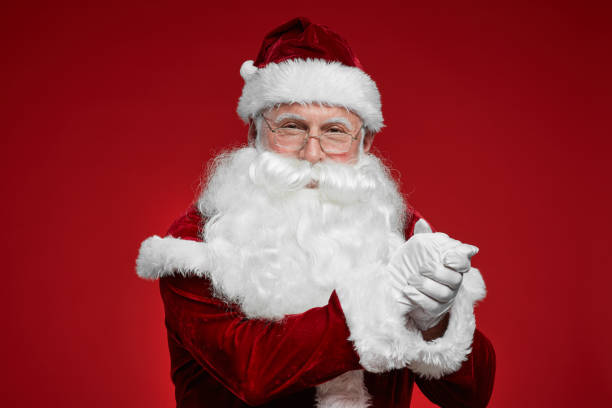 istock Santa Claus showing respect to you 1187109982
