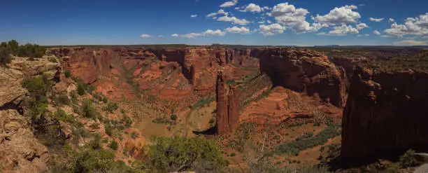 This is a view on the Spider Rock (Canyon de Chelly). The picture is Extra high resolution (more than 10.000 pixels large).