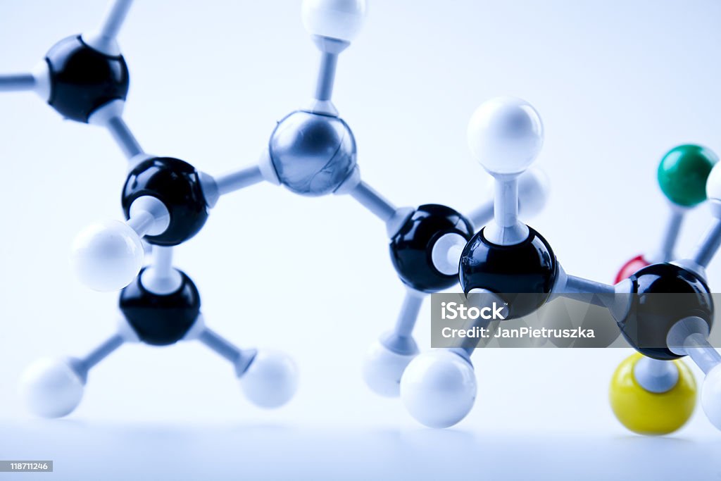 As ligações atómicas - Royalty-free Estrutura molecular Foto de stock