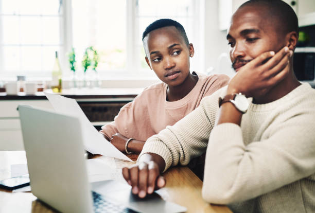 istock These bills are really stressing him out 1187113097