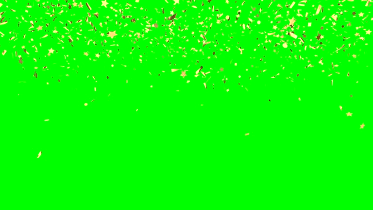 Gold confetti