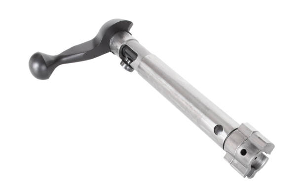 istock Bolt from a rifle on a white background 1187117759