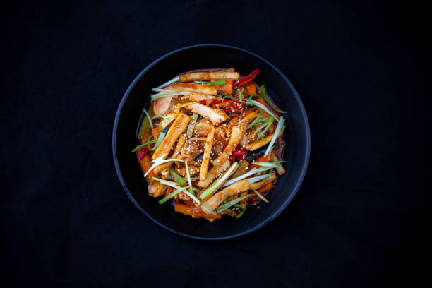 istock Stir-fried Squid with spicy sauce 1187121231