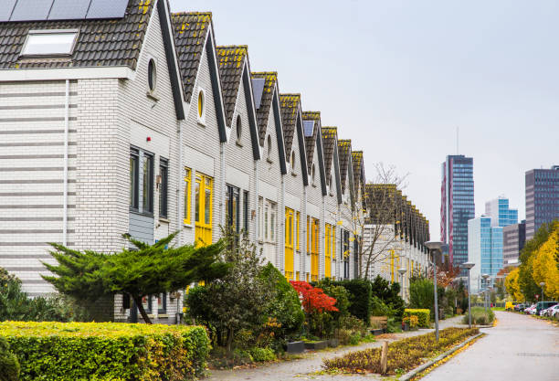Modern architecture of Almere city, Netherlands