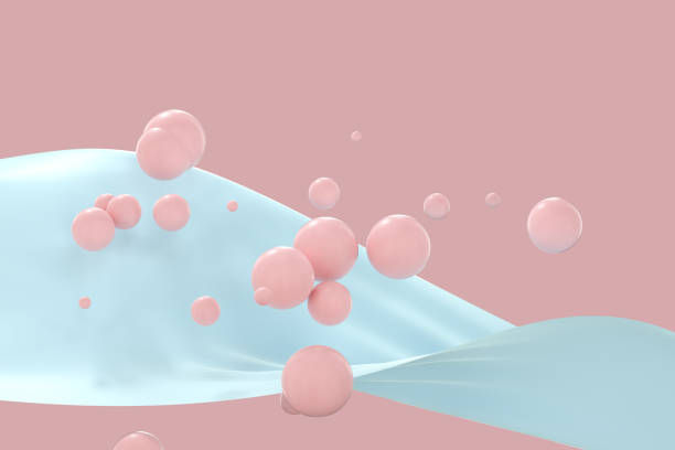 istock Flowing cloth, abstract color background, 3d rendering. 1187131811