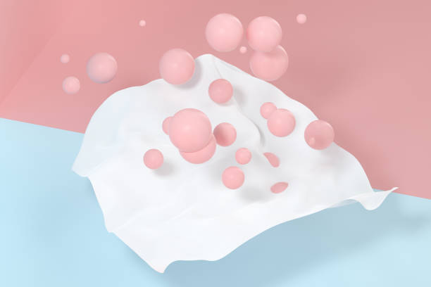 istock Flowing cloth, abstract color background, 3d rendering. 1187131822
