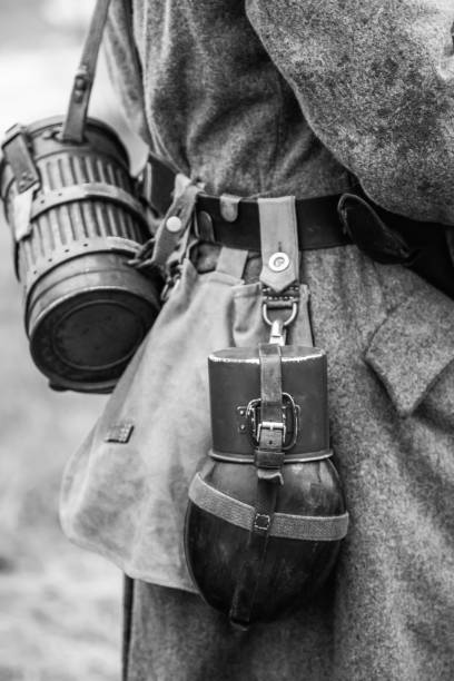 istock World War II Water Flask on a German Soldier Belt 1187133923