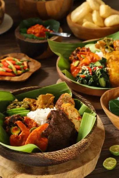 Photo of Nasi Padang with Beef Rendang