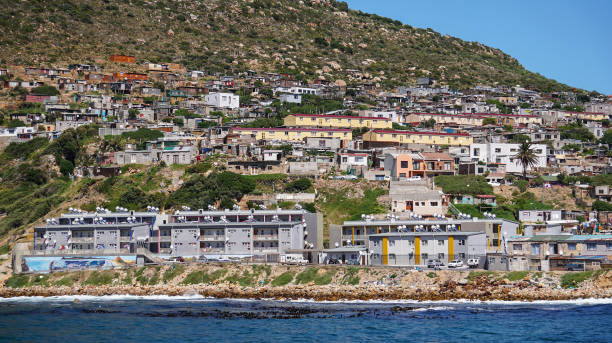 istock South Africa township landscape next to False bay abd mountain 1187142440