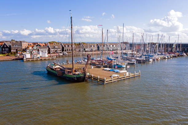 istock Aerial from the harbor from Marken in the Netherlands 1187142510