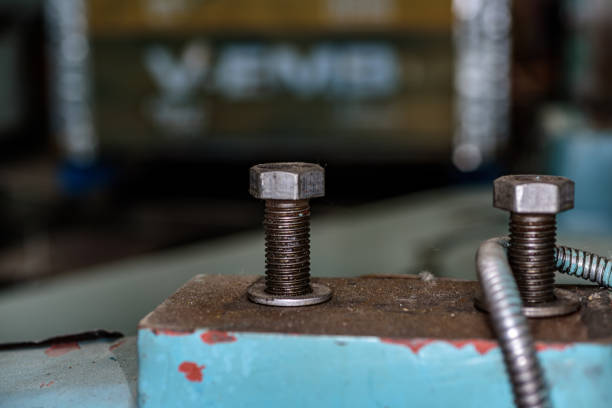 istock Parts of an ancient lathe, which is still in use 1187145092