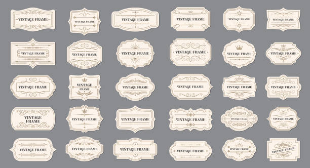 Set of Ribbons and Badges stock illustration Set of Ribbons and Badges stock illustration banner sign stock illustrations