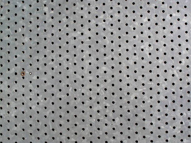 istock Sheet Metal With Punched Holes 118714727