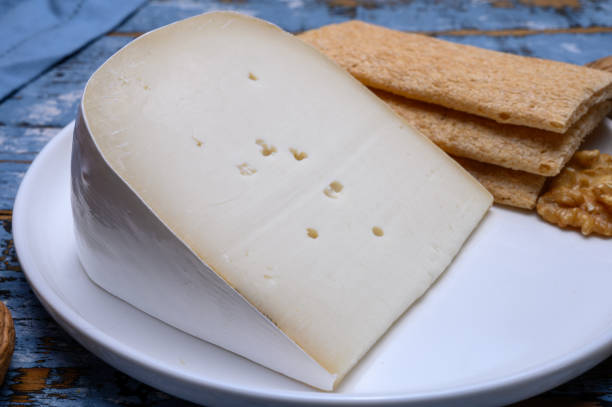 istock Cheese collection, Dutch hard white goat cheese 1187150371