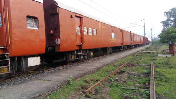 istock Indian Railway train's coach in yard. 1187152905