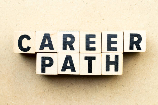 istock Letter block in word career path on wood background 1187153255