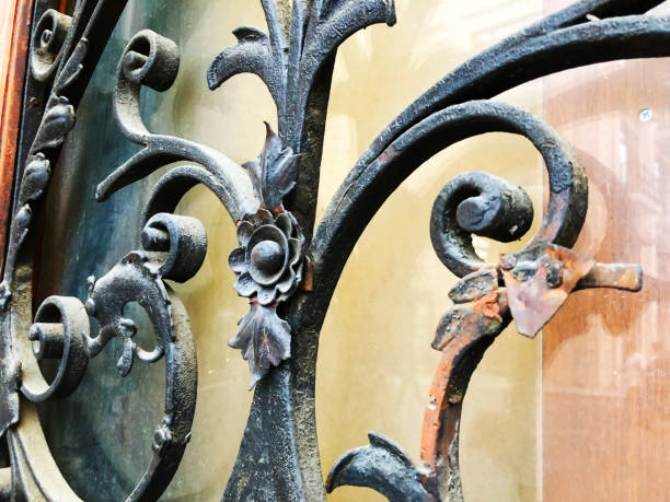 istock Old Tbilisi architecture, doors and exterior decor 1187154815