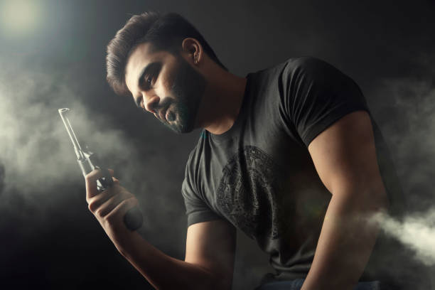 istock Indian young man with beard and mood 1187160755