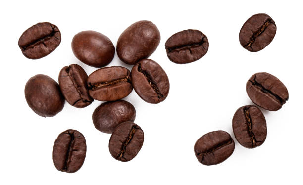 istock Set of coffee beans isolated on white background 1187167673