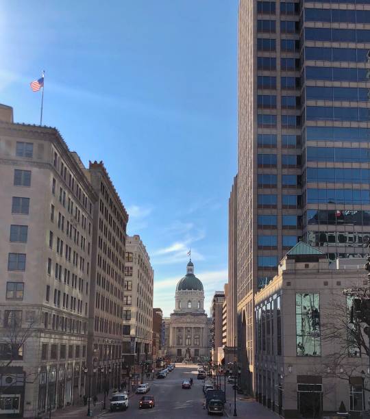 istock Indianapolis City Capitol view from Monument 1187172692