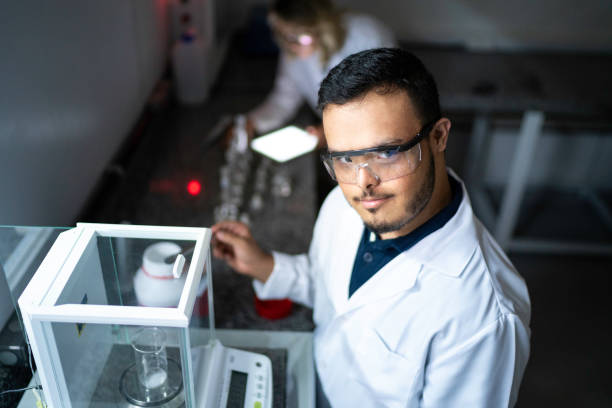 istock Portrait of special needs scientist looking at camera 1187175166