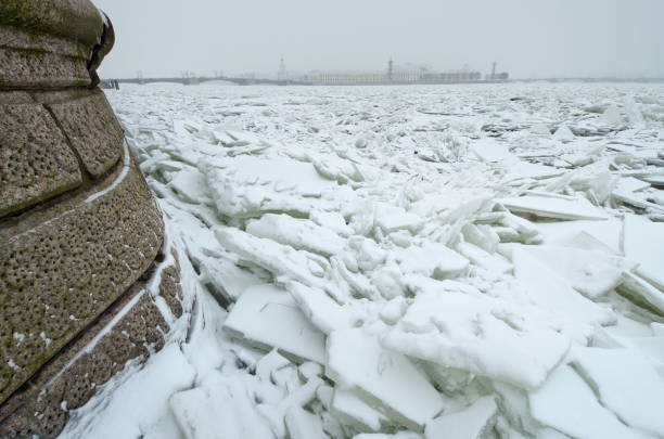 istock The Bay is covered with ice. 1187180462