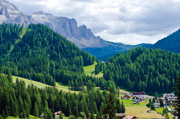 Italy Trentino  Alto Adige Val Gardena stock photo
