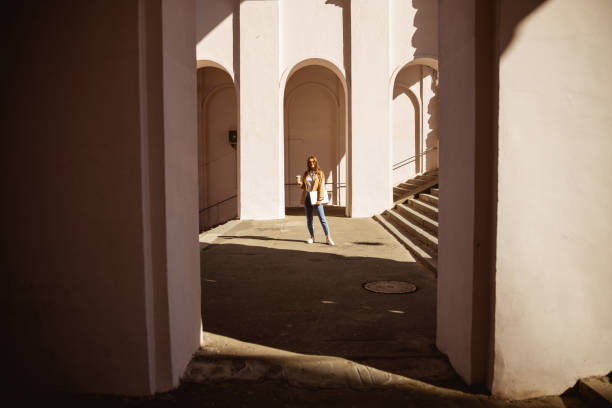 istock Woman having a stroll in her city 1187187447