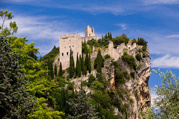 Italy Trentino Alto Adige Arco the castle stock photo
