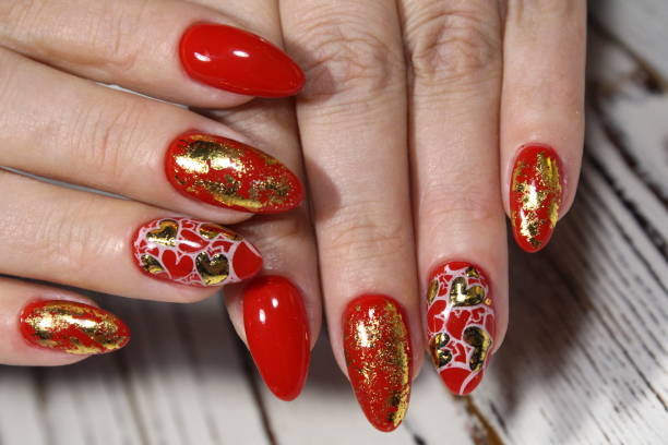 istock fashionable red manicure 1187197949