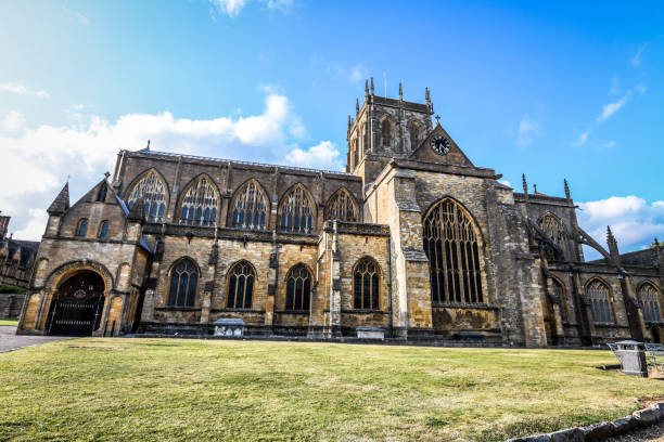 istock Sherborne Abbey On A Sunny Day 1187200487