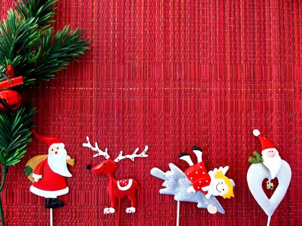 istock Christmas holiday composition. Christmas background handicraft 1187205586