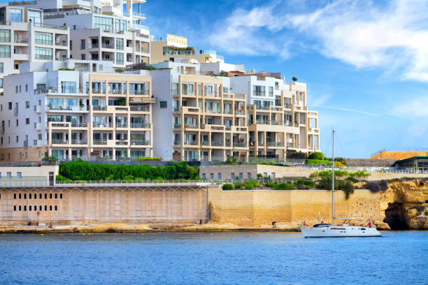 istock Malta - Mediterranean travel destination, modern architecture in Sliema 1187206301