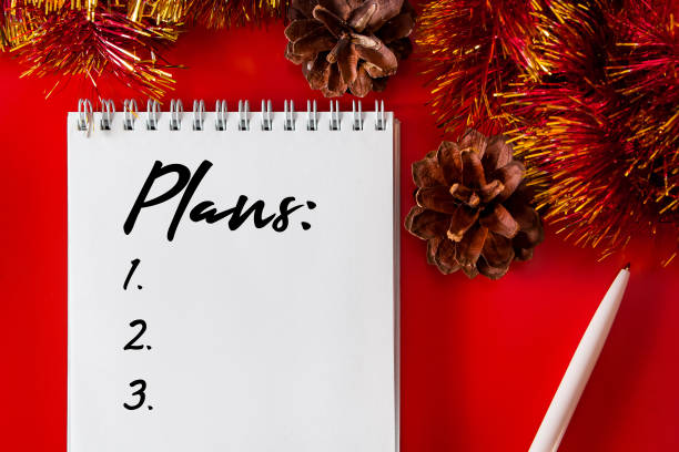 istock Notepad with goals and plans for the new year. 1187206508