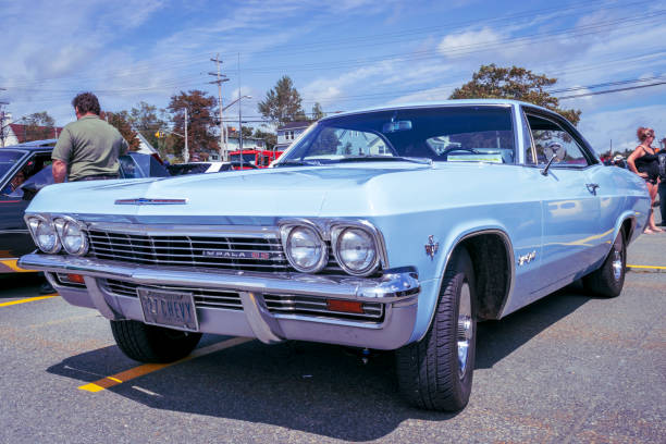 Dartmouth, Nova Scotia, Canada - August 16, 2014 : 1965 Chevy Impala SS at Annual A&W Community Cruise Event, Woodside Ferry Terminal parking lot.