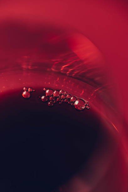 istock Bubbles in Red Wine - Macro Close-Up Shot 1187219707