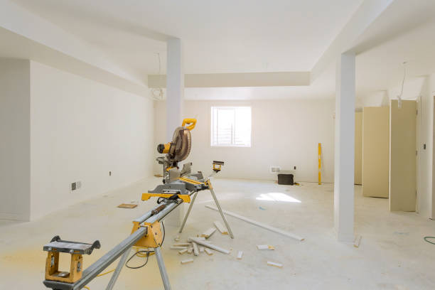 istock Wood cutting with circular saw construction building industry 1187219916