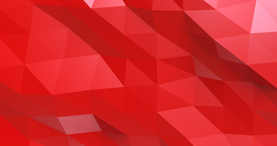 Red polygonal mosaic background, Business design templates