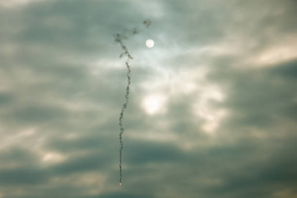 istock missile system fly on city at sky 1187222671