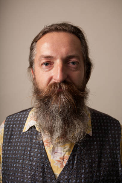 istock Studio portrait of a 50 year old bearded man 1187226471