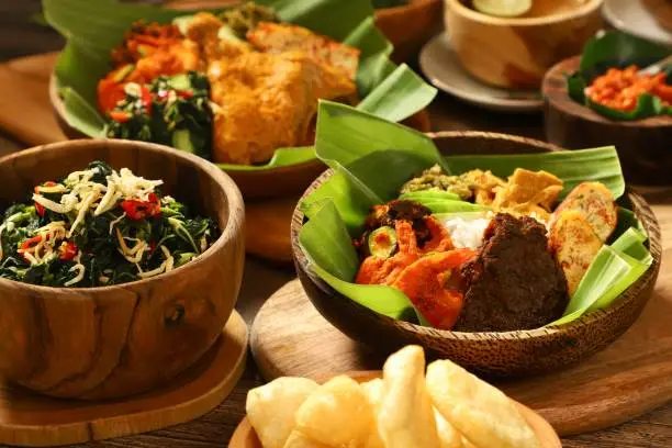 Photo of Nasi Padang with Beef Rendang