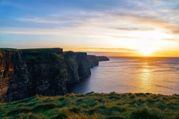 istock Sunset at the Cliffs of Moher 1187243131