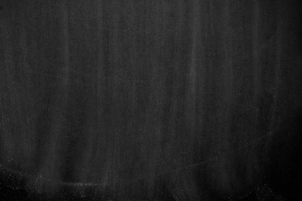 istock Blank front Real black chalkboard background texture in college concept for back to school kid wallpaper for create white chalk text draw graphic. Empty old back wall education blackboard. 1187245464