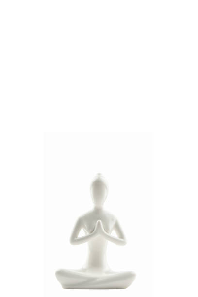 istock yoga and meditation isolated on white background 1187250589
