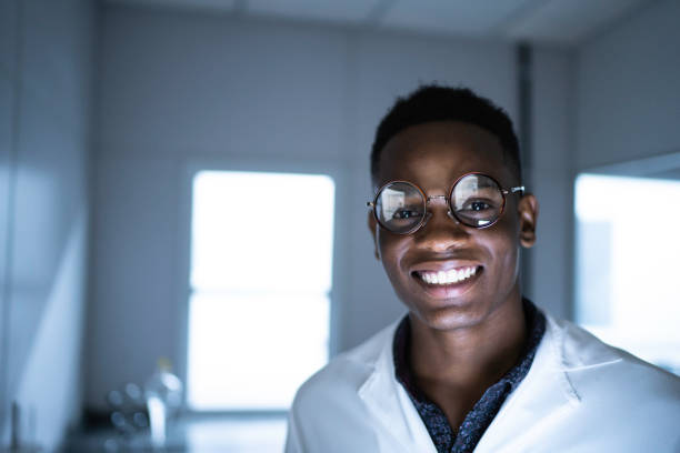 istock Portrait of smiling young scientist looking at camera 1187255388