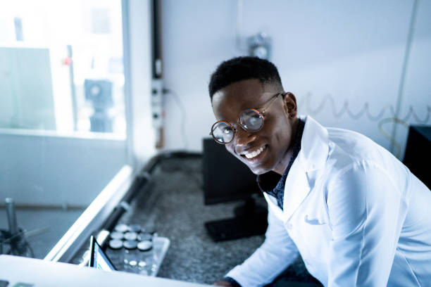 istock Portrait of smiling young scientist looking at camera 1187256228