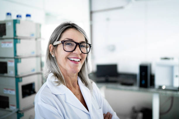 istock Portrait of smiling scientist looking at camera 1187257184