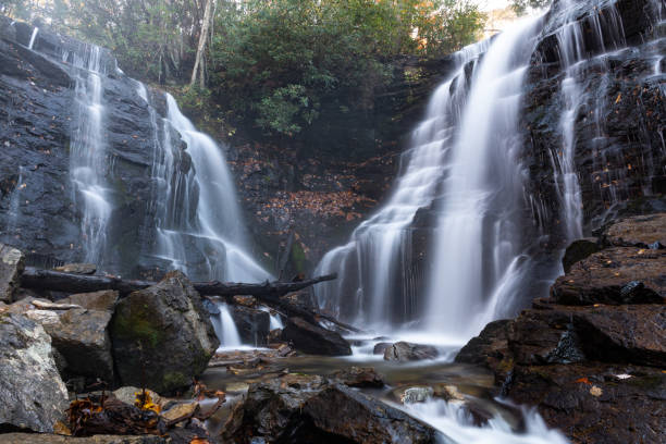 istock Soco Falls near Cherokee, North Carolina 1187260571